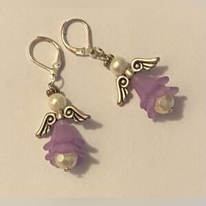 NEW Acrylic Angel earrings